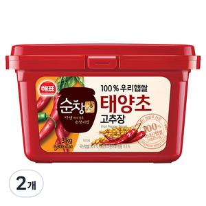 순창궁 우리햅쌀 태양초 고추장, 3kg, 2개