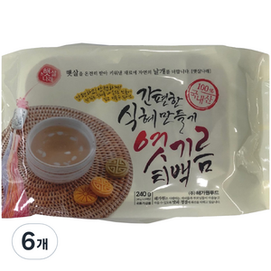 햇살나래 간편한 식혜 만들기 엿기름 티백, 240g, 6개