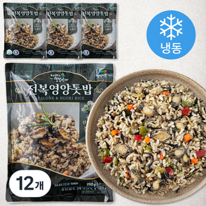 완도사랑 전복 영양톳밥 (냉동), 250g, 12개