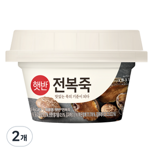 햇반 전복죽, 2개, 267g