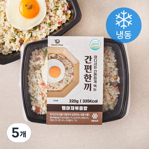 다즐샵 간편한끼 햄야채 볶음밥 (냉동), 220g, 5개