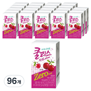 동원 쿨피스 제로 테트라 자두, 96개, 140ml