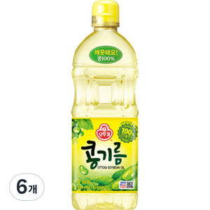 오뚜기 콩기름, 500ml, 6개