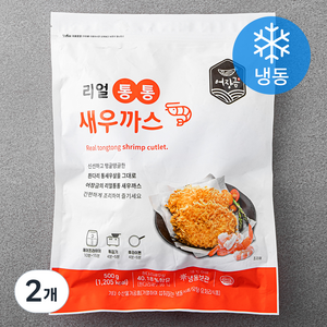 어장금 리얼통통 새우까스 (냉동), 500g, 2개