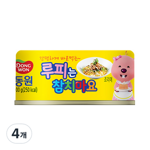 동원참치 루피는 참치마요, 100g, 4개