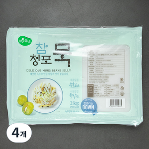 맑은물에 참청포묵, 2kg, 4개