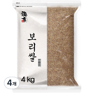 혼식 보리쌀, 4kg, 4개