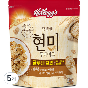 켈로그 현미 푸레이크 시리얼, 550g, 5개