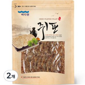 바다원 쫄깃쫄깃 대왕 쥐포, 500g, 2개