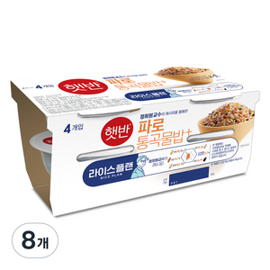 햇반 파로 통곡물밥, 190g, 8개