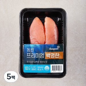 동원 프리미엄 백명란, 100g, 5팩