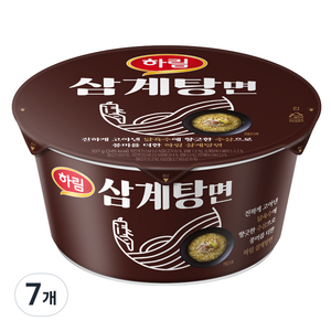 하림 삼계탕면 컵 107g, 7개