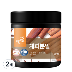 토종마을 계피 분말, 2개, 200g