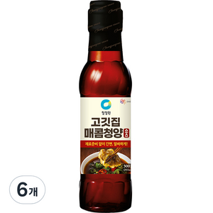 청정원 고깃집 매콤청양소스, 300g, 6개