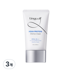 링셀 수분 단백질 마일드 선크림 SPF50+ PA++++, 3개, 40ml