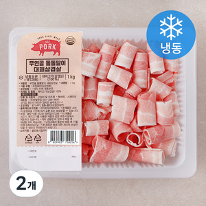 무연골 돌돌말이 대패삼겹살 (냉동), 1kg, 2개