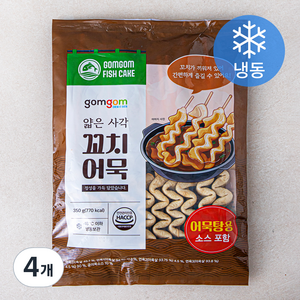 곰곰 얇은 사각 꼬치어묵 (냉동), 350g, 4개