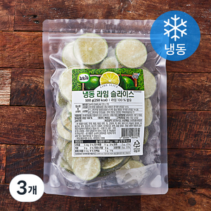 뉴뜨레 라임 슬라이스 (냉동), 500g, 3개