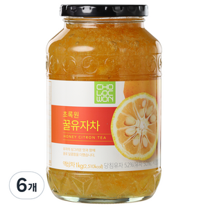 초록원 꿀유자차, 1kg, 1개입, 6개