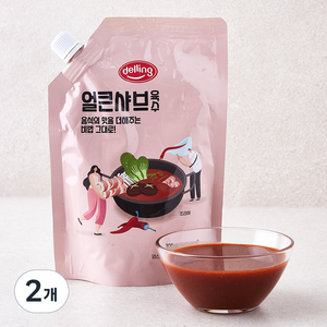 델링 얼큰 사브육수, 300g, 2개