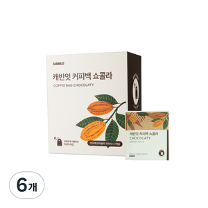 캐빈잇 커피백 쇼콜라 원두 티백 커피, 12g, 7개입, 6개