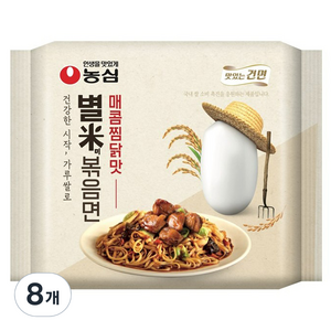 별미 볶음면 매콤찜닭맛 151g, 8개