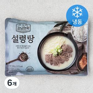 강남면옥 고기 설렁탕 (냉동), 500g, 6개