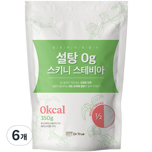 닥터트루 설탕 0g 스키니 스테비아, 350g, 6개