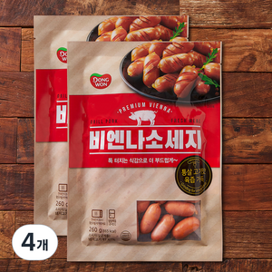 동원 비엔나 소세지, 260g, 4개