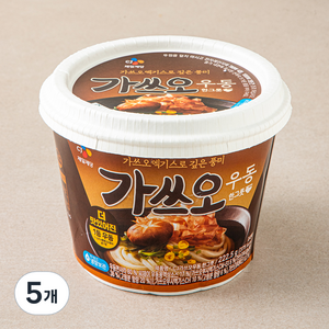 CJ제일제당 가쓰오우동 한그릇, 225.5g, 5개