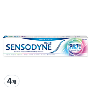 센소다인 컴플리트 프로텍션 플러스 치약, 4개, 100g