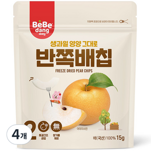 베베당 동결건조 배칩, 달콤한맛, 4개, 15g