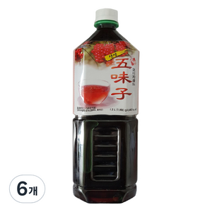 청솔식품 생생오미자골드, 1.5L, 6개