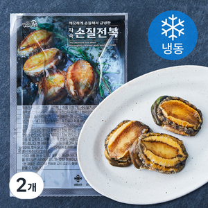 건강의섬완도 완도바다 자숙 손질전복 3미 (냉동), 80g, 2개