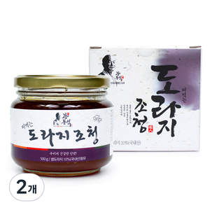 강봉석 두레촌 명인 도라지 조청, 500g, 2개