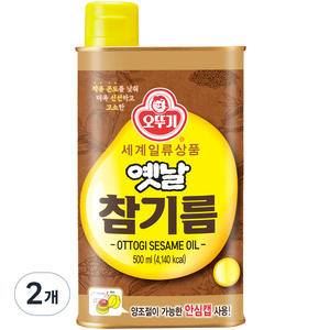 오뚜기옛날 참기름, 500ml, 2개