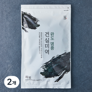 주일 완도 명품 건실미역, 80g, 2개