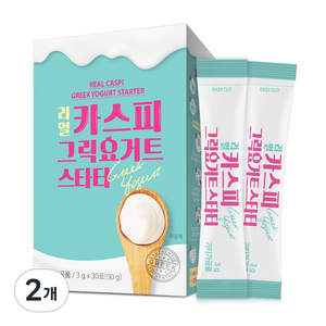 메이준뉴트리 리얼 카스피 그릭요거트 스타터 30p, 90g, 2개