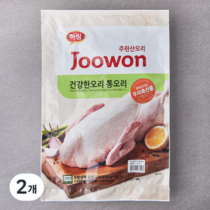 주원산오리 무항생제 인증 건강한오리 통오리, 1.8kg, 2개