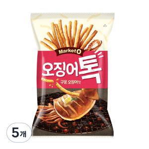 오리온 마켓오 오징어톡, 80g, 5개