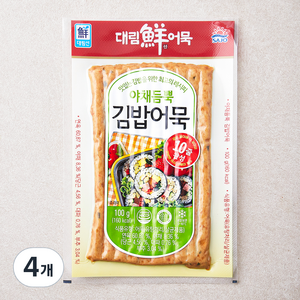 대림선 야채듬뿍 김밥어묵, 100g, 4개