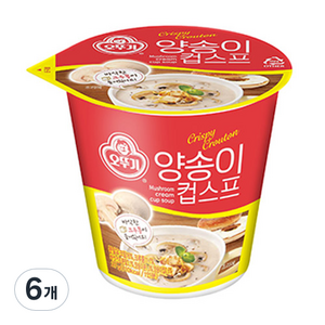 오뚜기 양송이 컵 스프, 27g, 6개