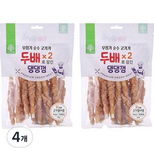 더내추럴 강아지 두배 고기많은 댕댕껌 스틱 14p, 치킨, 210g, 4개