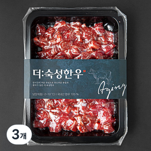 더 숙성한우 양지 국거리용 (냉장), 250g, 3개