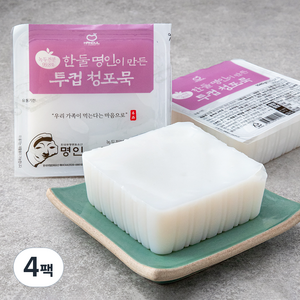 한둘 명인이 만든 투컵 청포묵, 520g, 4팩