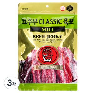 코주부 B&F CLASSIC 육포 Mild, 130g, 3개