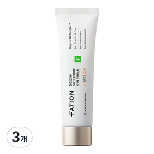 파티온 노스카나인 잡티 프루프 선크림 SPF50+ PA++++, 50ml, 3개