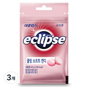 이클립스 쿨링 소프트 캔디 리치향, 45g, 3개