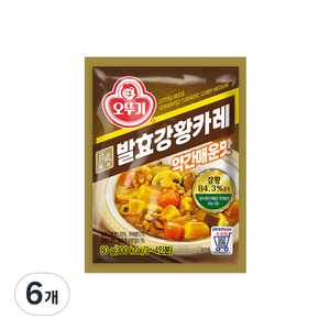 오뚜기 백세 발효 강황 카레, 80g, 6개