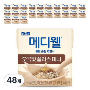 메디웰 오곡맛 플러스 미니 영양식 24p, 3.6L, 2세트